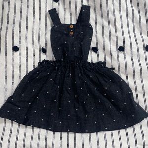 Zara Baby Charcoal Gray Bib Suspender Skirt 2-3 Years old Toddler
